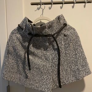 Phillip Lim tweed origami pleated shorts